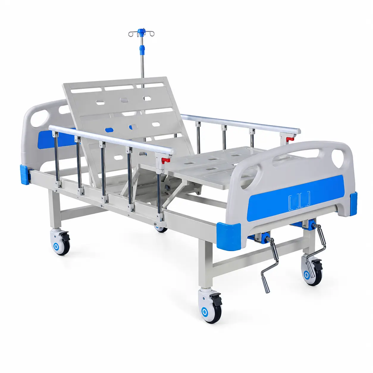 FULL FOWLER BED MANUAL WITH ABS PANNEL, COLLAPSIBLE RAILINGS AND WHEELS