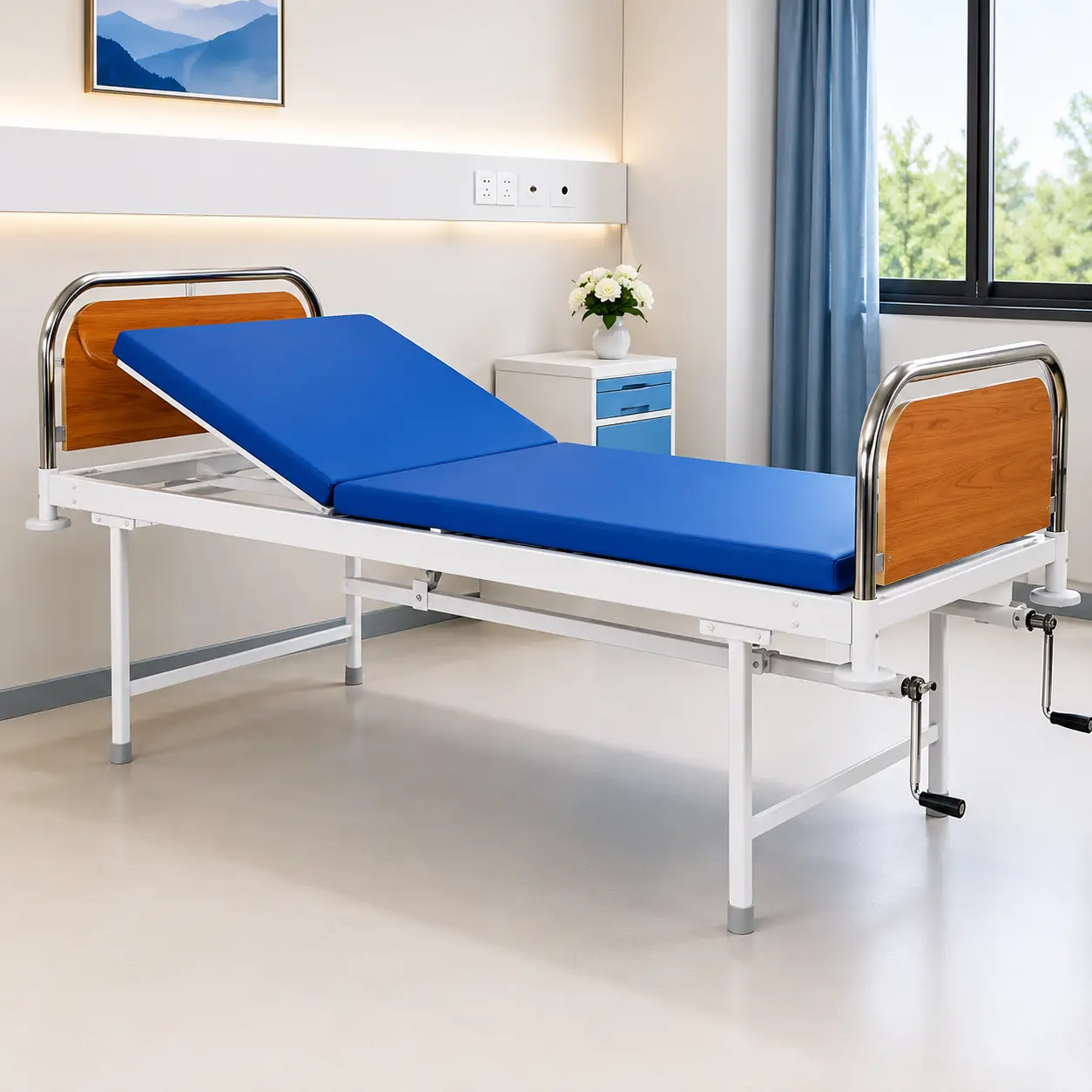 FULL FOWLER BED MANUAL WITH SUNMICA PANNELS
